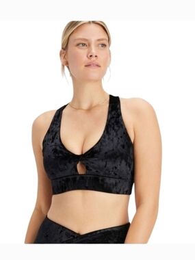 Fabletics Velour Bra - Black